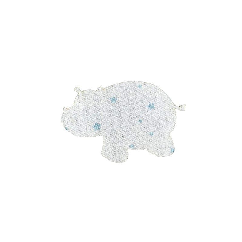 Chime in stars iron on patch hippopotamus blue Ma Petite Mercerie Chime in stars iron on patch hippopotamus blue Ma Petite Mercerie