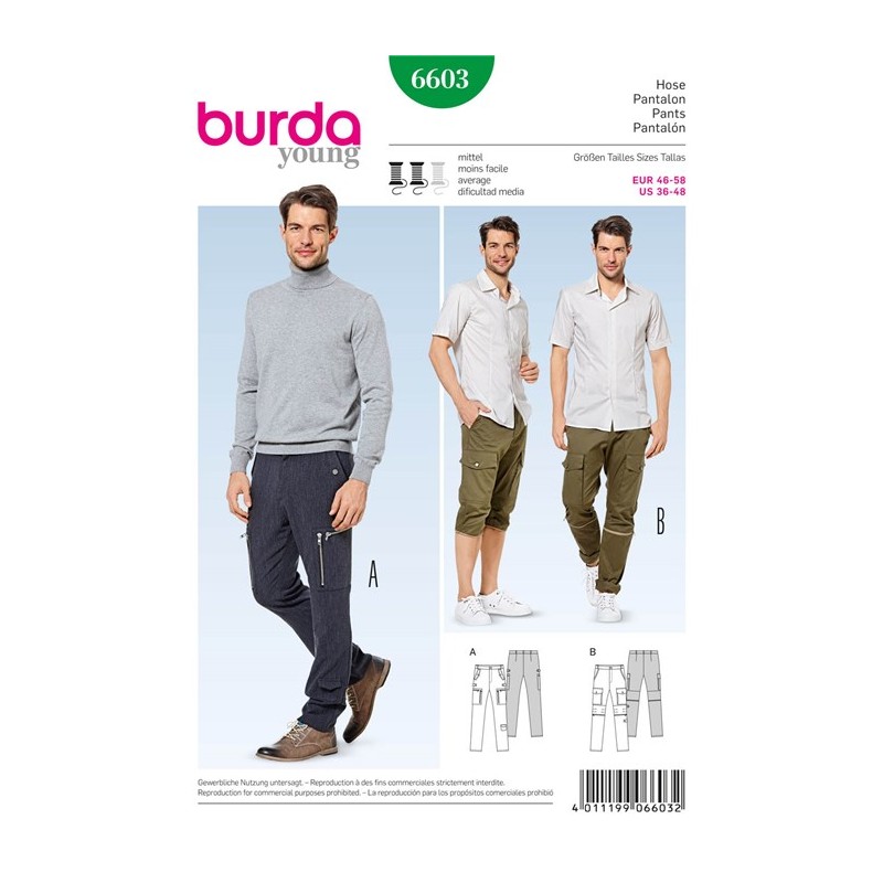 Pants Burda Sewing Pattern N°6603 Ma Petite Mercerie
