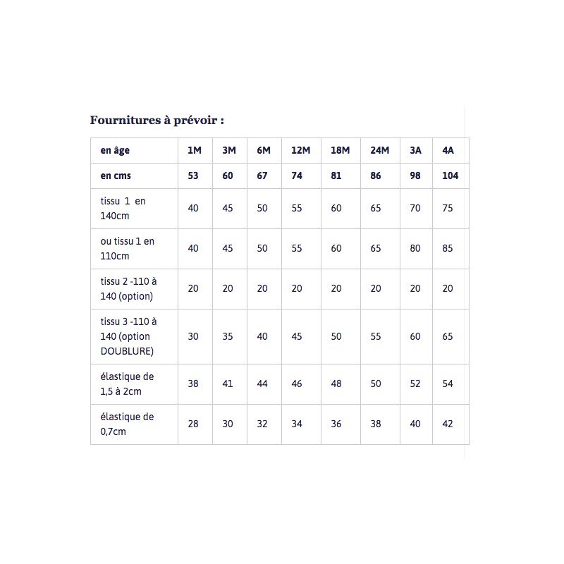 Sewing Pattern Ikatee Sevilla Sarouel From 1 To 24 Months 3 And 4 Years Old