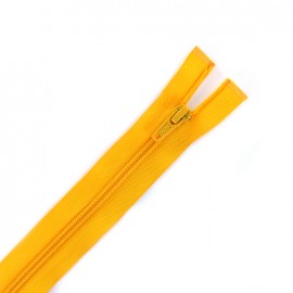 Spiral separating zipper - yellow