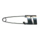 Kilt safety pin Hildegarde - black metal