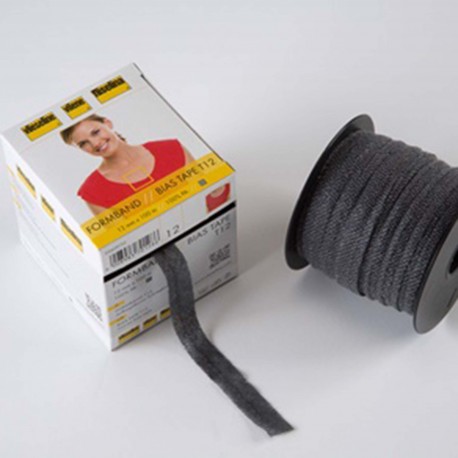 Stabilmanche - formband interfacing bias tape x 1m ? Graphite