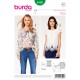 Blouse Folklore Peasant Blouses Raglan Sleeves Burda Sewing Pattern N°6502