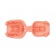 Cord end piece Sport- salmon pink