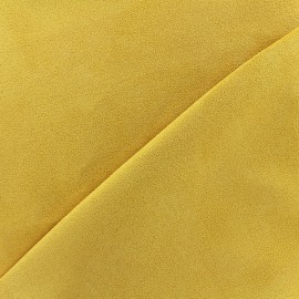 Tissu Suédine Volige - jaune ambre x 10cm