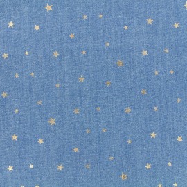 shiny denim fabric