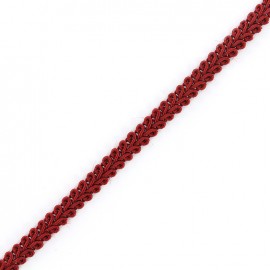 Mini Ear of Wheat Braid Trimming Ribbon 5mm  x 1 m - Red Bordeaux