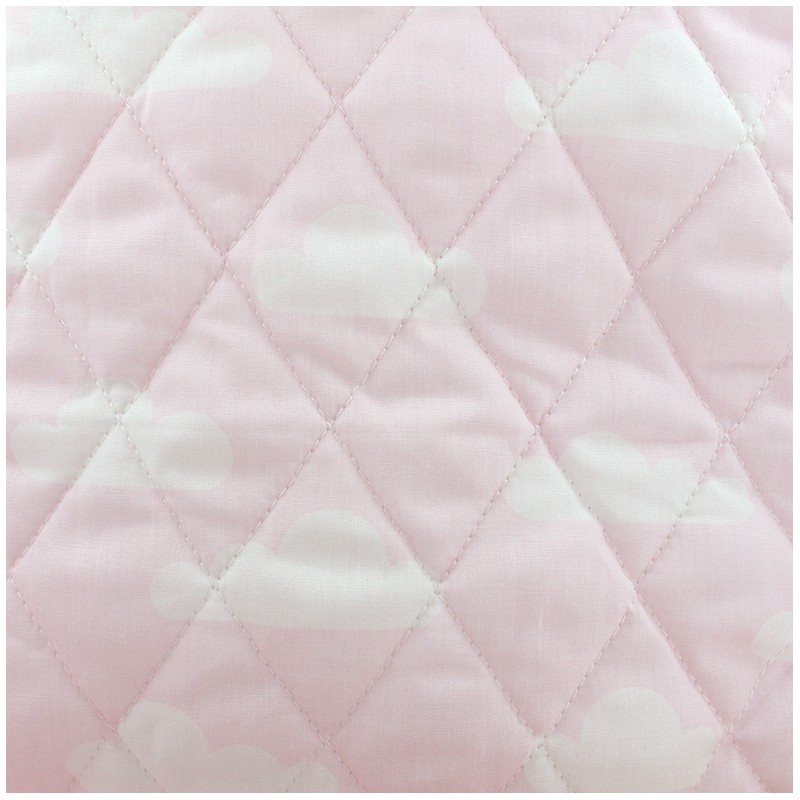 Quilted Cotton Fabric Color Chevrons Seagreen