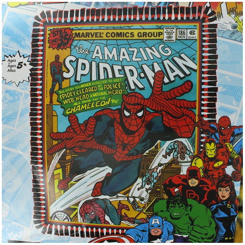 Nosew fleece blanket kit The amazing Spiderman Ma Petite Mercerie