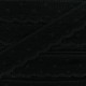 Ruban Dentelle festonnée Point d'esprit - noir x 1m