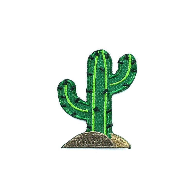 Mexico embroidered ironon patch cactus