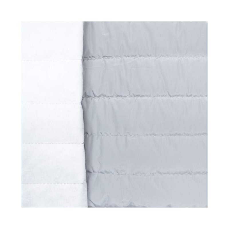 Plain nylon quilted lining fabric light grey x 10cm Ma Petite Mercerie