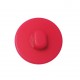 Bouton à pois fuchsia attache au dos