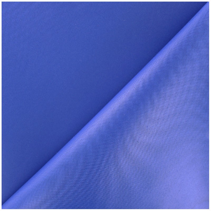 Waterproof supple polyester canvas fabric royal blue x 10cm Ma
