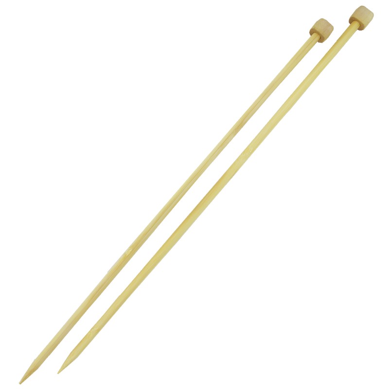 Bamboo knitting needles 40 cm/ 7 mm