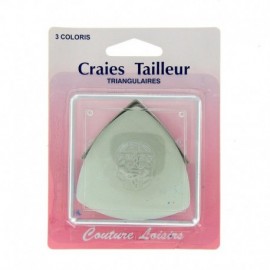 Craies tailleur triangulaires 3 couleurs - Couture loisirs