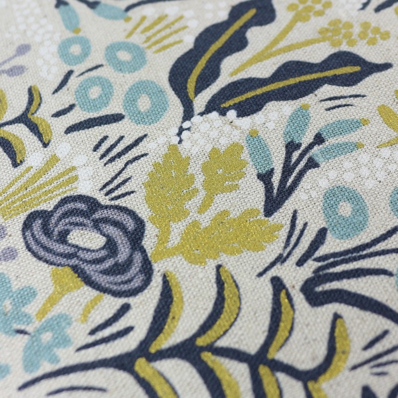 Menagerie Cotton Steel Cotton and linen fabric Tapestry natural x 10cm