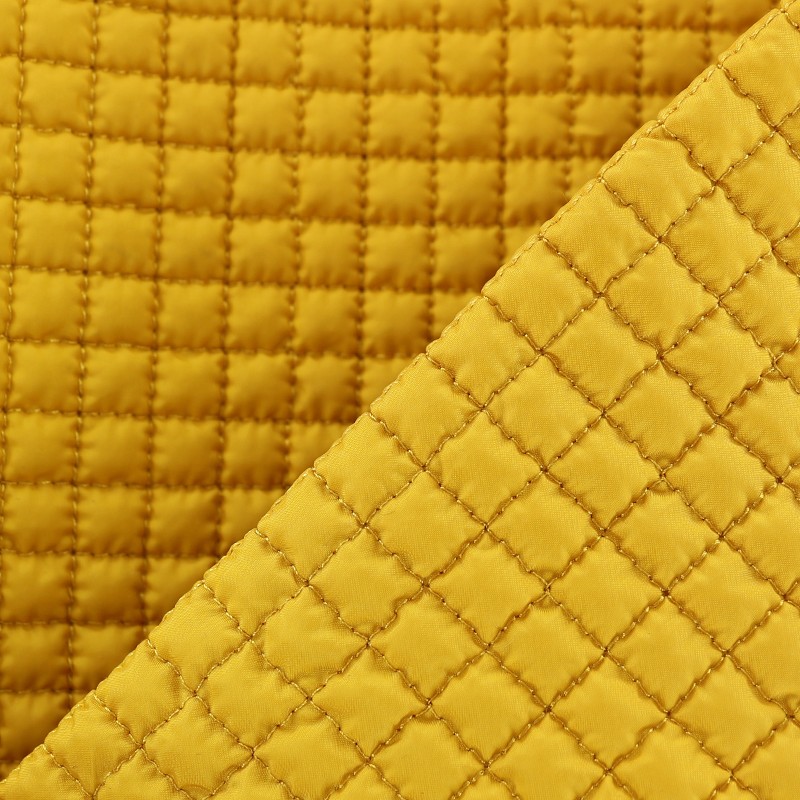 Quilted Lining Fabric Mustard